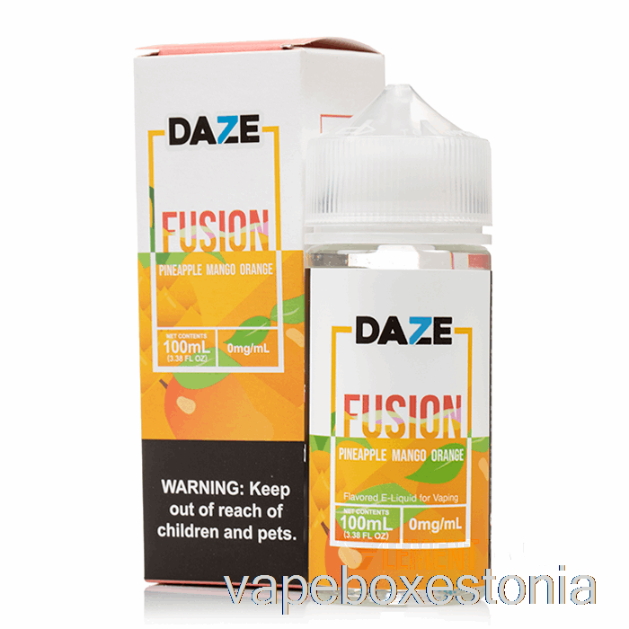 Vape Box Estonia Ananass Mango Apelsin - 7 Daze Fusion - 100ml 0mg